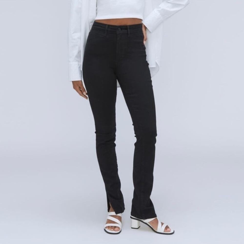 Everlane The Way High Skinny Split Hem Jean Women's 27 Black